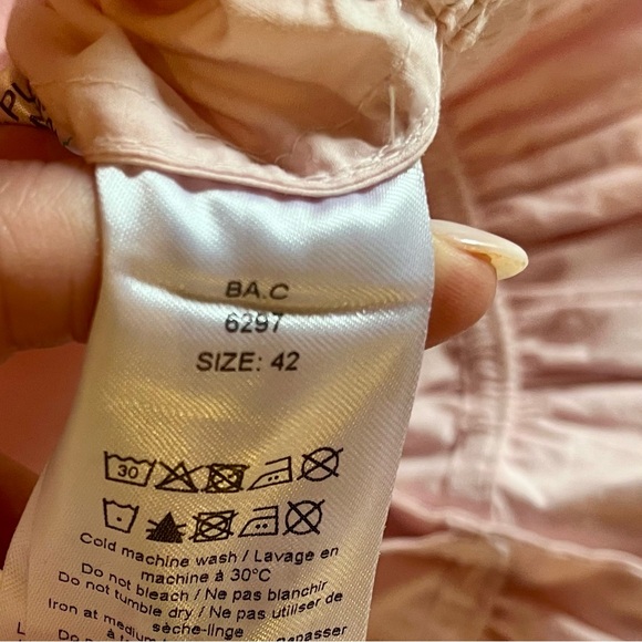 Ganni Pink Ruffled Blouse - Picture 9 of 13